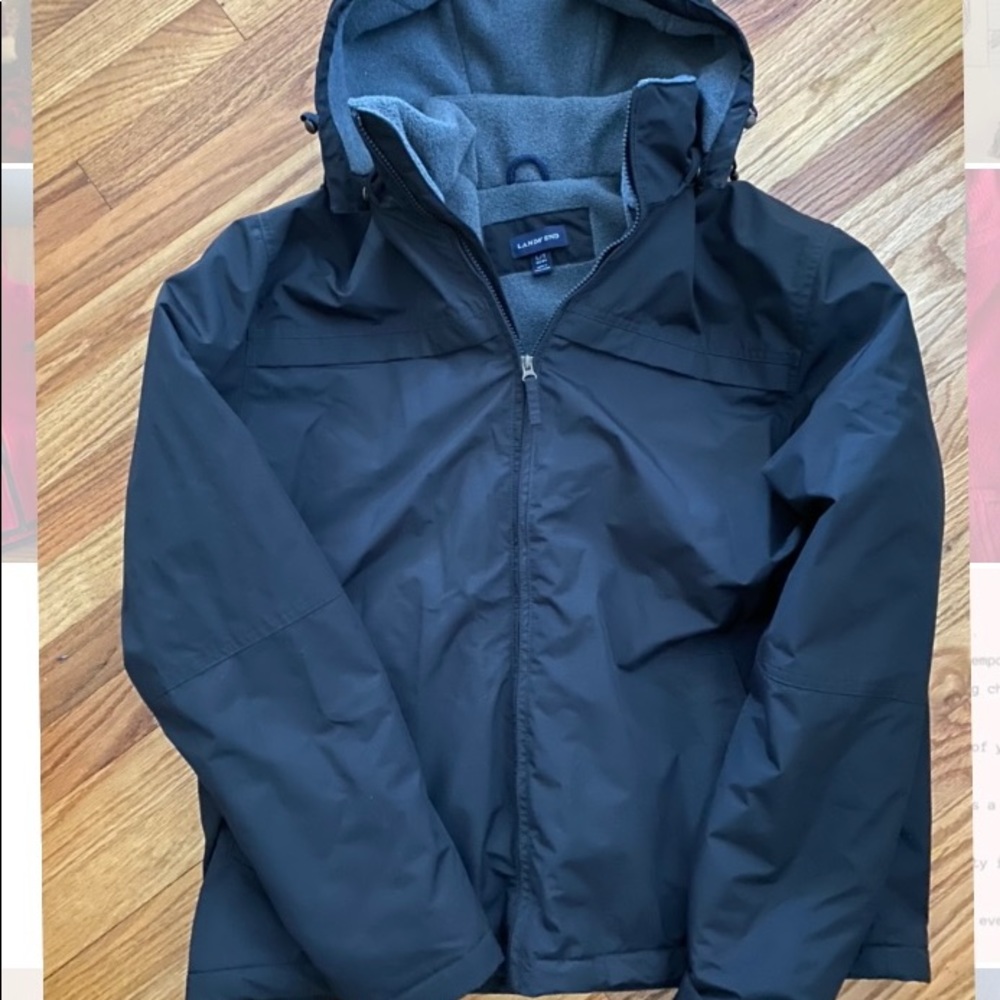 Lands’ End Men’s Outrigger Fleece Lined Jacket